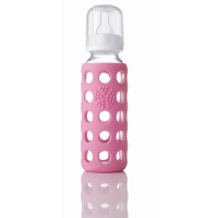 Biberon en verre Weego 260 ml - rose